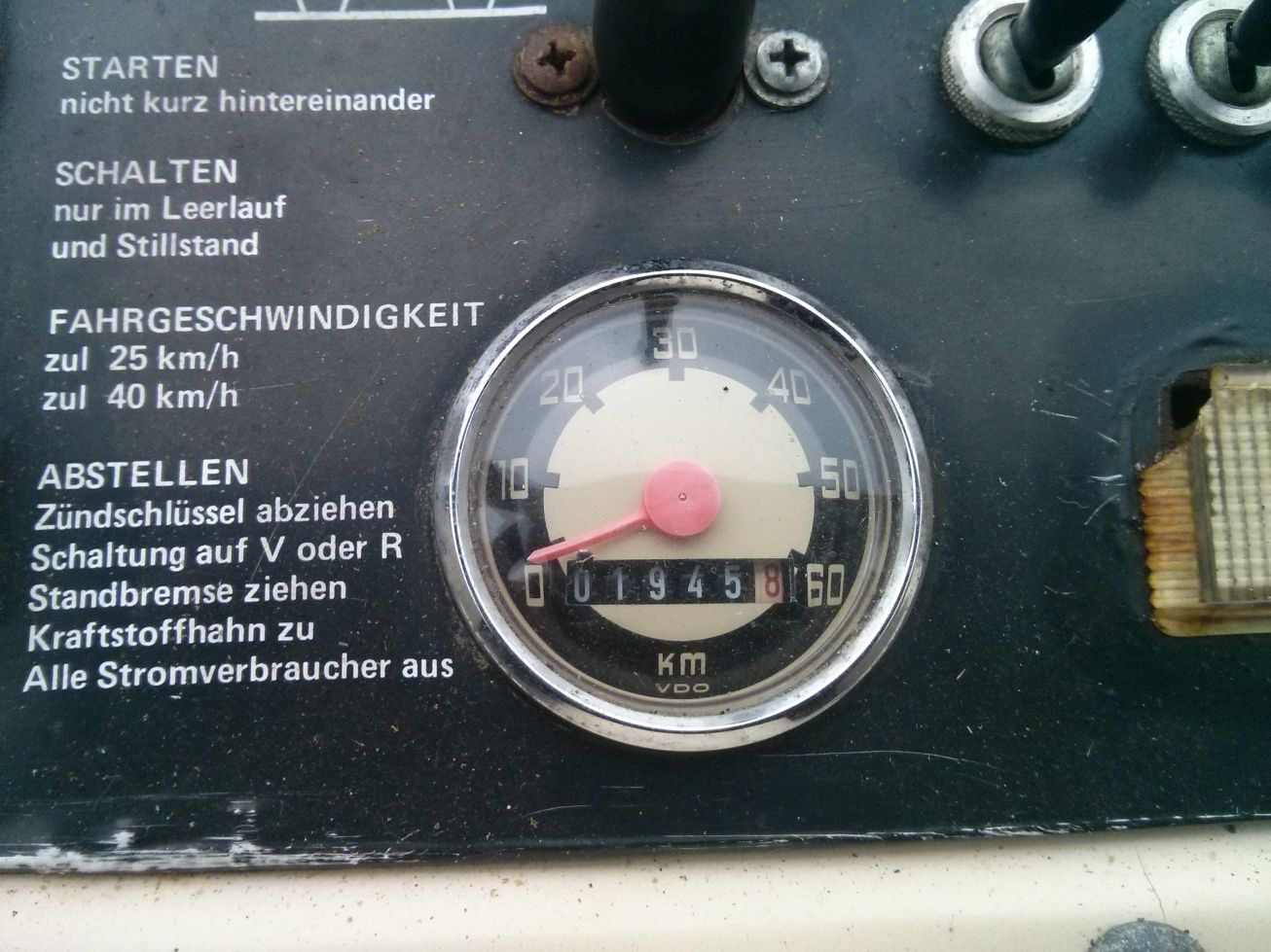 Orginal KM auf dem City-Boy